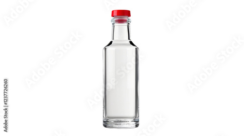 Wallpaper Mural Transparent glass bottle with red cap on transparent background Torontodigital.ca