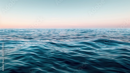 Buoys in the sea, the border of beach for swimming. AI generated illustration