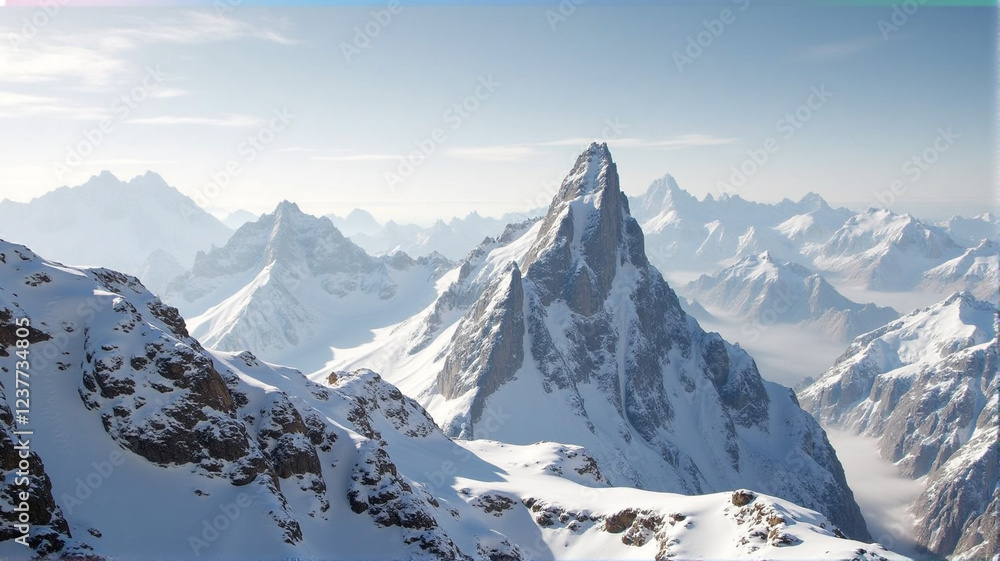 Naklejka premium swiss mountains