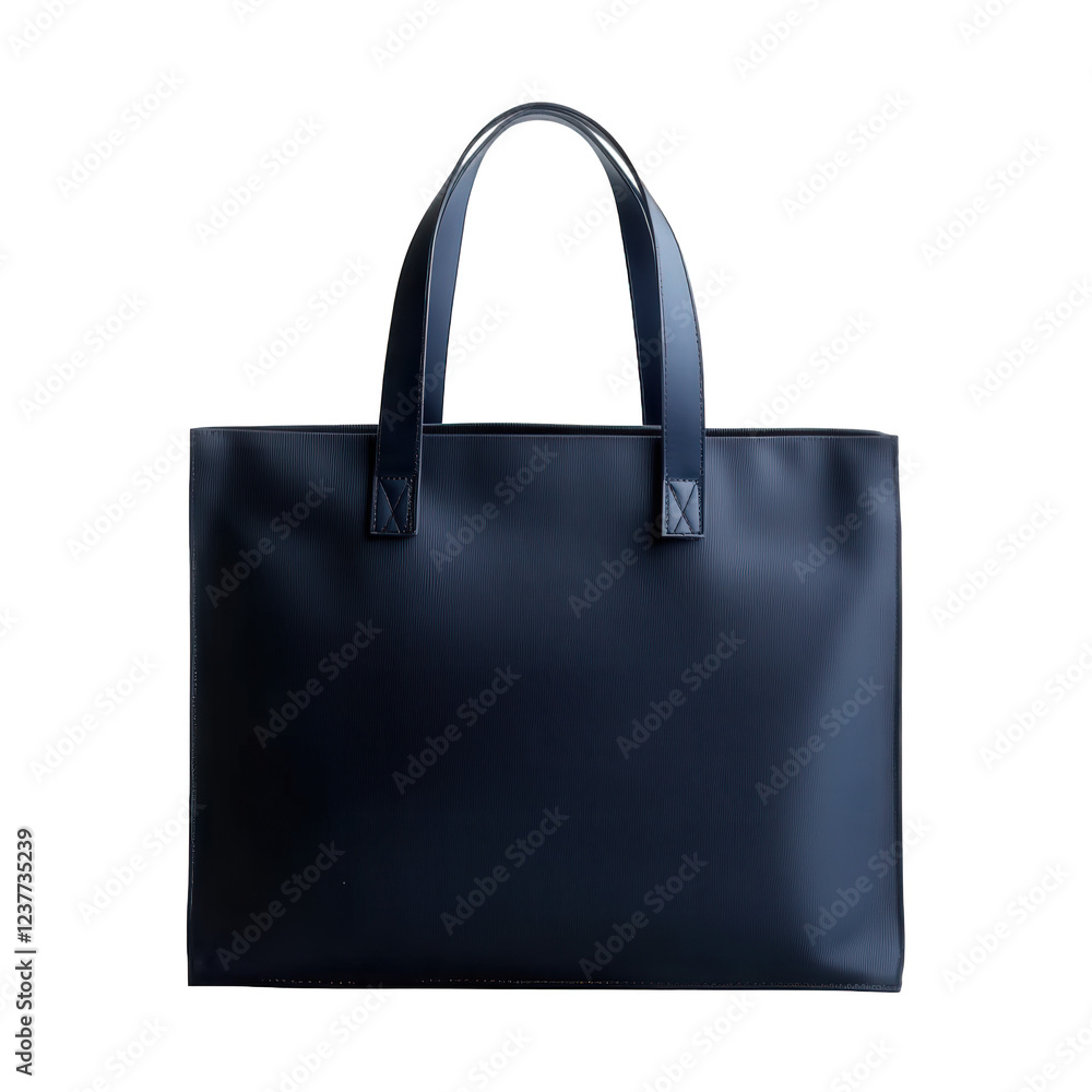 Naklejka premium A blue handbag with a white background