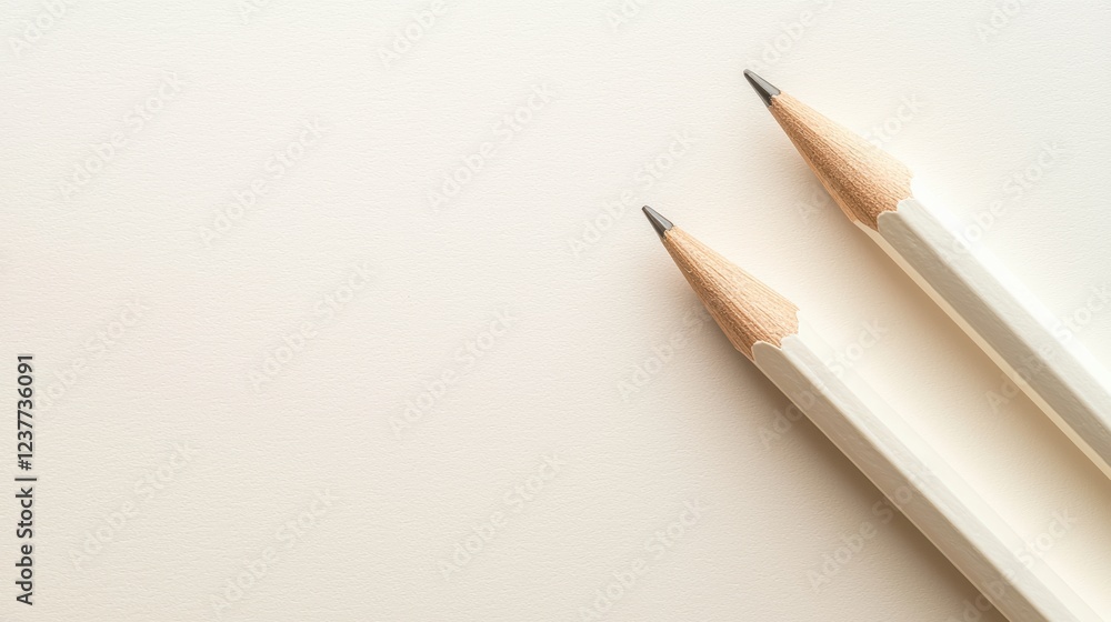 Pencil with Paper Icon Simple pencil icon hovering over a blank sheet of paper, white background, clean and minimalist design for educational content Pencil with Paper Icon Simple pencil icon hovering over a blank sheet of paper, white background, clean and minimalist design for educational content