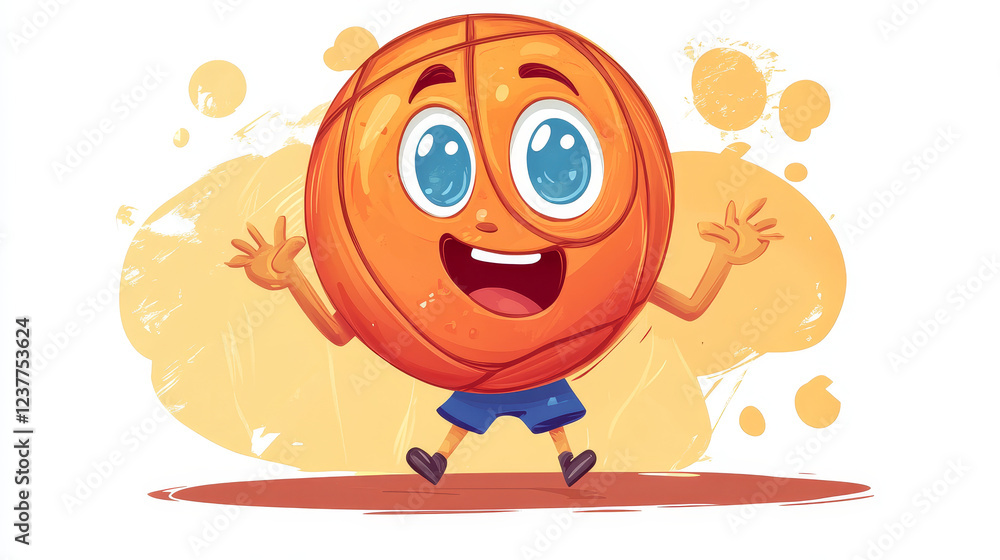 Cartoon funny number five 5 playing basketball ball, sportsman character for kids mathematics, vector icon. Number 5 five on basketball game training with ball, cute math numerical for kids education Cartoon funny number five 5 playing basketball ball, sportsman character for kids mathematics, vector icon. Number 5 five on basketball game training with ball, cute math numerical for kids education