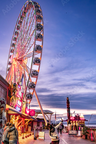 Ferris Wheel at amusement park