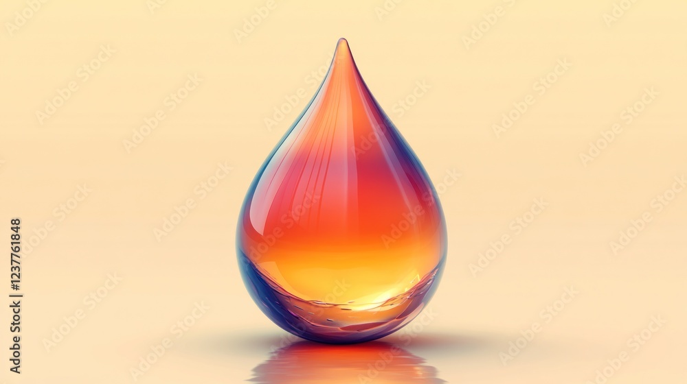 Amber droplet sunset reflection, studio shot, clean background, product advertising Amber droplet sunset reflection, studio shot, clean background, product advertising