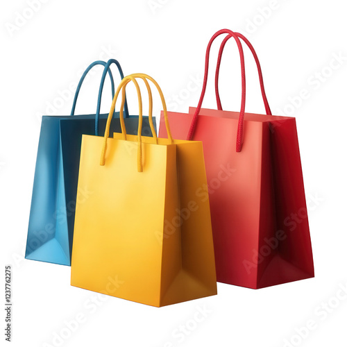 Paper shopping bags, eco-friendly bags, disposable shopping bags
