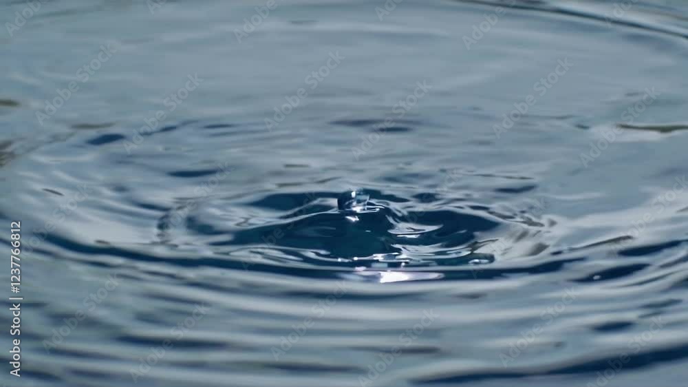 Clear Water Waves Moving Gracefully, Serene Ripples in Sunlit Surface, Generative AI Clear Water Waves Moving Gracefully, Serene Ripples in Sunlit Surface, Generative AI