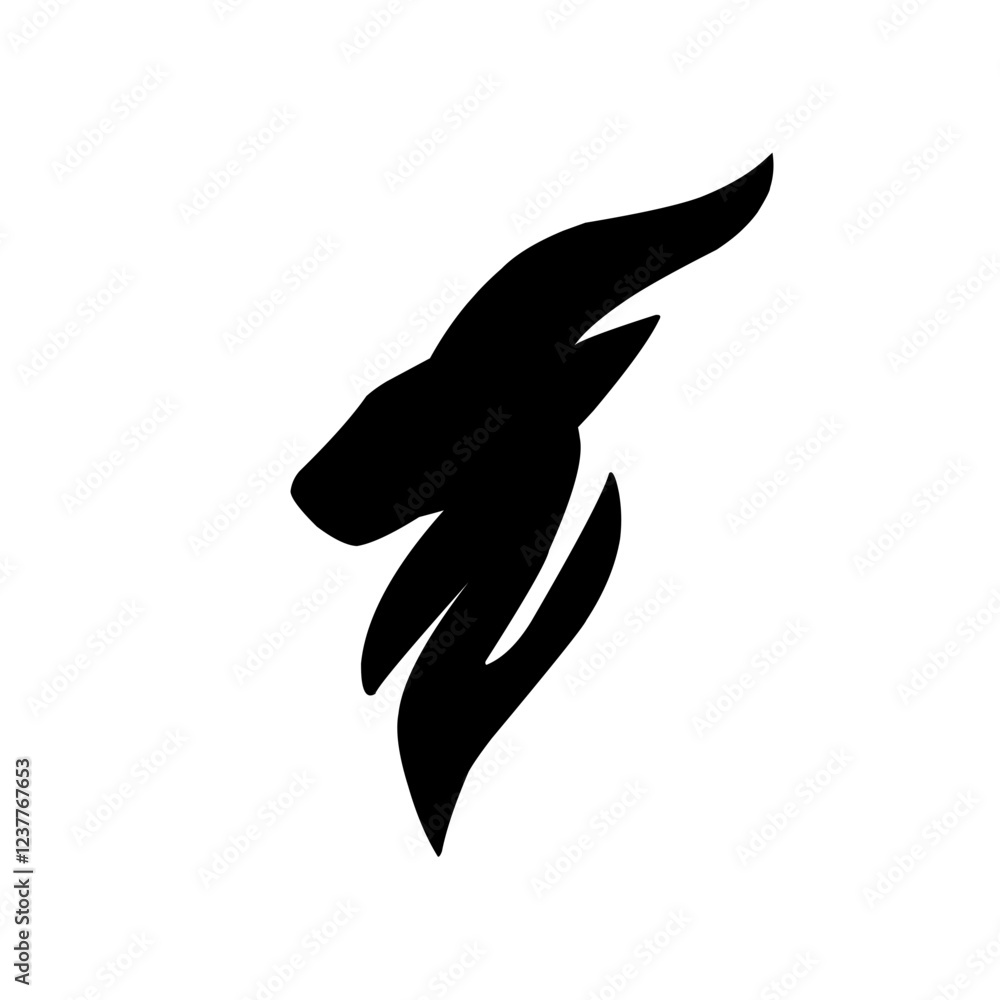 Fototapeta premium Goat Head logo icon