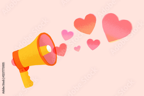 メガホンとハート 