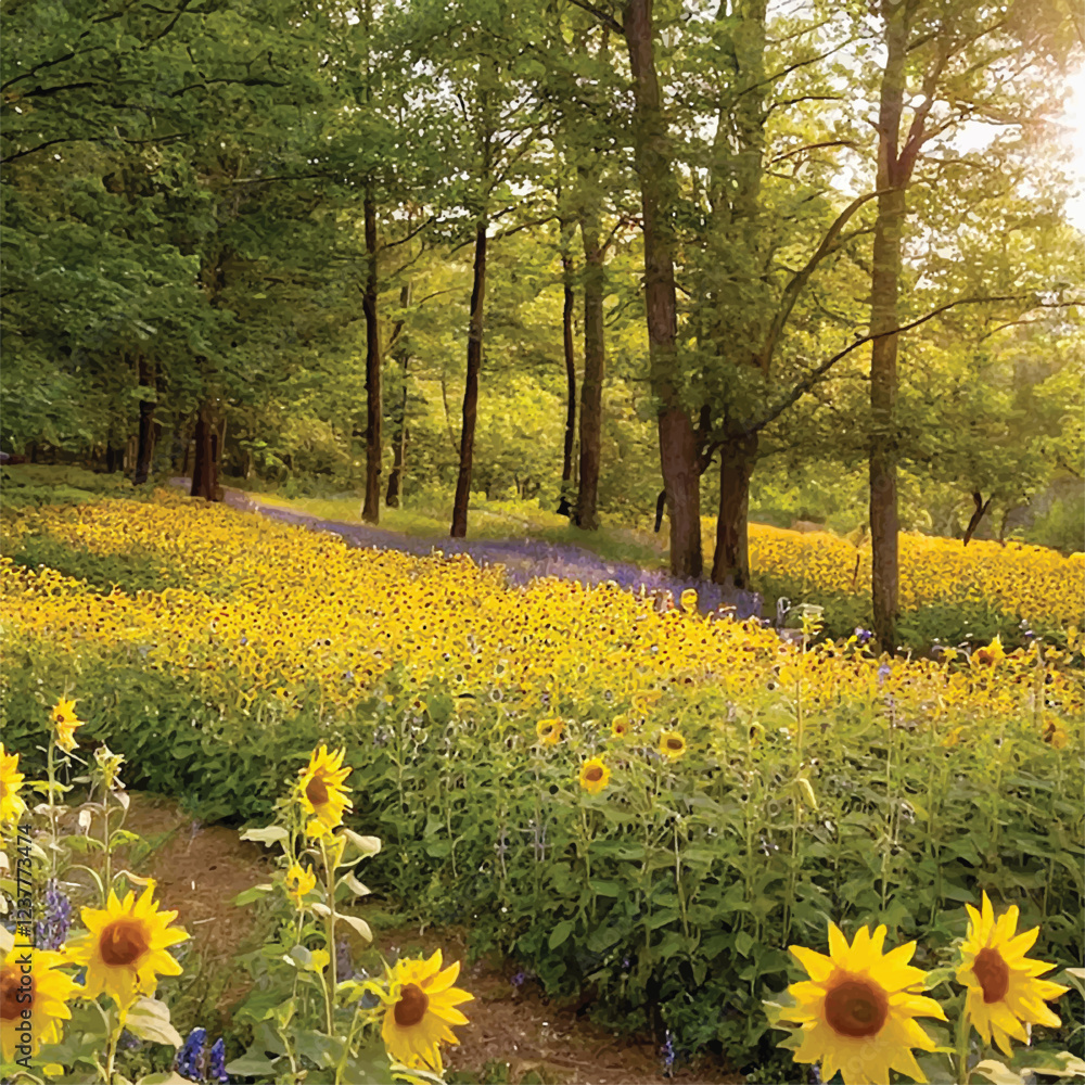 Obraz premium forest flower