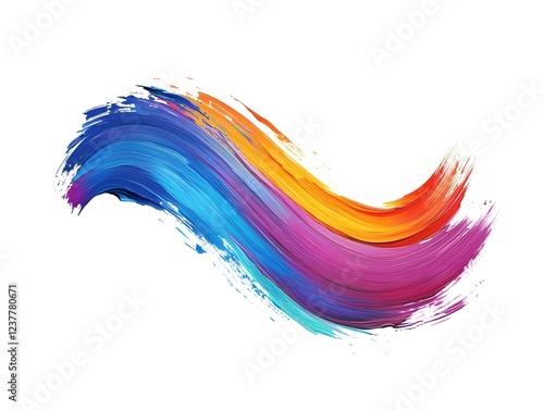 Wallpaper Mural Vibrant Colorful Abstract Paint Strokes Swirl Design Artwork Torontodigital.ca