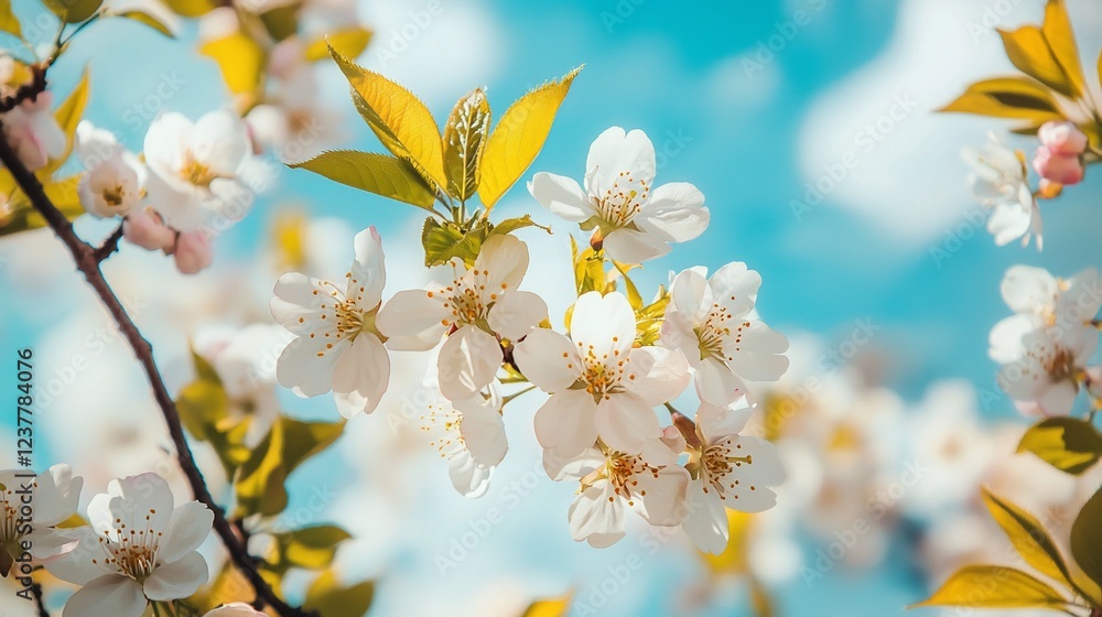 Spring blossoms against blue sky. Perfect for spring themes Spring blossoms against blue sky. Perfect for spring themes
