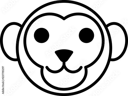 Photography monkey icon vector outline