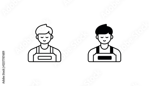 Seller icon design with white background stock illustration