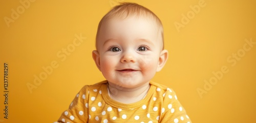 Mustard edges transitioning into cream and white in a halftone gradient, with grunge effects and a mustard-yellow border framing the blank center.