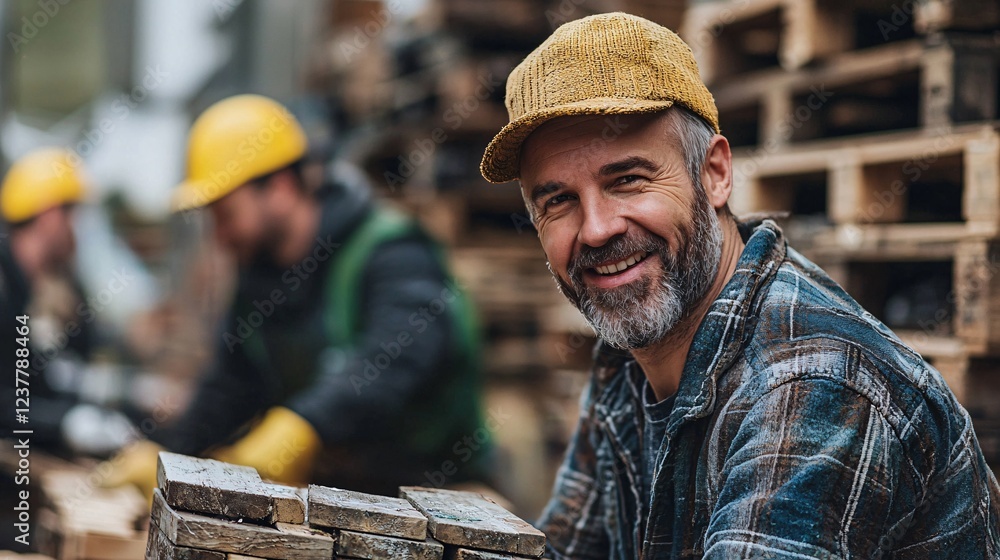 cleanup concept. Recycling old household items by workers cleanup concept. Recycling old household items by workers