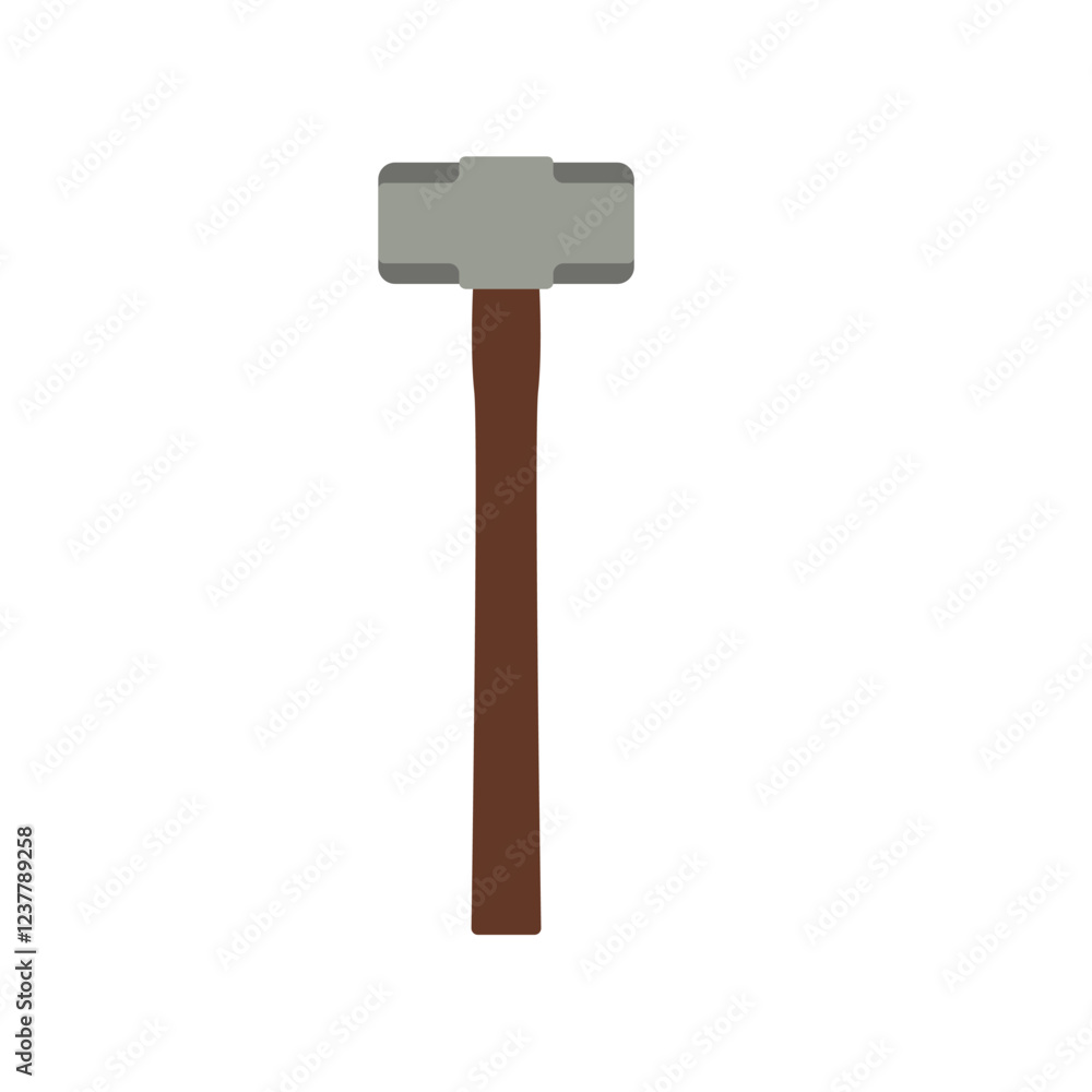 engineer hammer flat icon illustration color engineer hammer flat icon illustration color