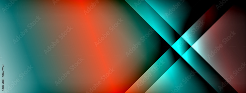 Fototapeta premium Light shadow lines dynamic gradient background