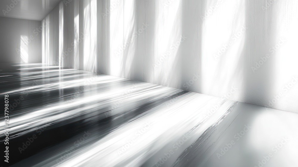 Sunlit Minimalist Interior: A Study in Light and Shadow Sunlit Minimalist Interior: A Study in Light and Shadow