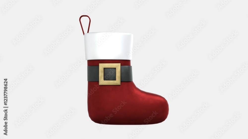 Obraz premium Christmas socks isolated on white. Various colours