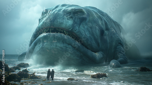 Giant monsters living in the sea