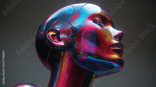 3d rendered illustration of an ray of the head