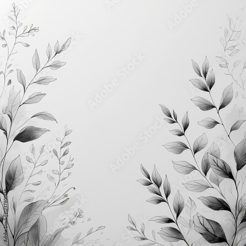 loral designs and leaf motifs. Sketchy graphite artwork. Simple nature-themed plant illustrations. Classic botanical art prints. Ultra hd wallpapers and backgrounds. Clean, simple aesthetic photo