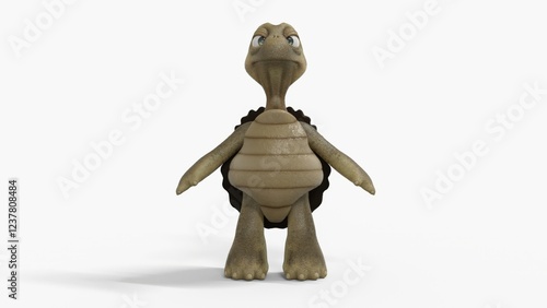 Foto Toon Tortoise Isolated on white