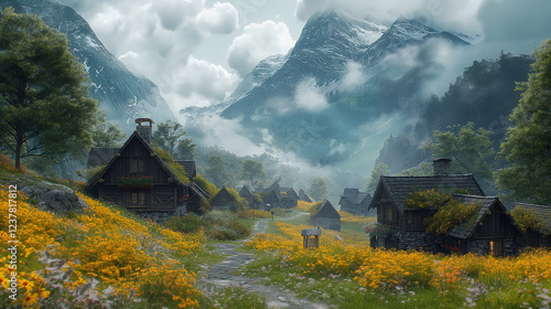 landscape in the mountains