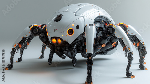 3d render of a robot