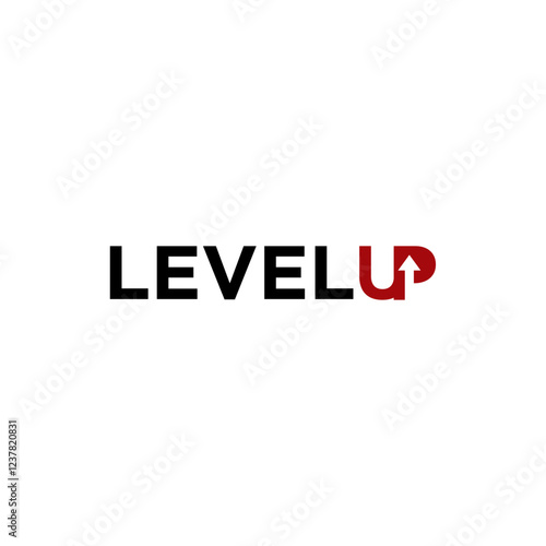 Level Up Logo Vector and Business simple