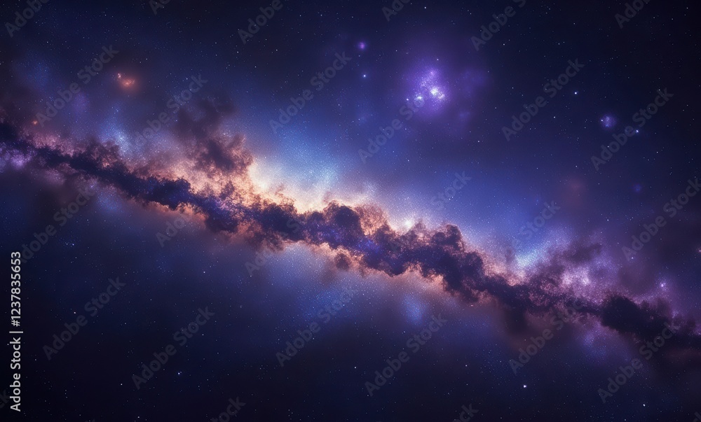 Stunning cosmic nebula in vibrant hues Stunning cosmic nebula in vibrant hues