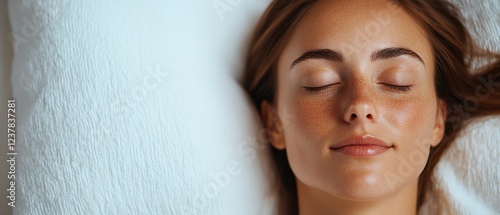 Detoxifying sleep, restful recovery, deep relaxation ambiance photo