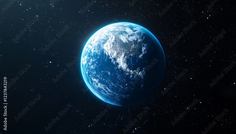 Earth, space, planet, cosmos, background, stars, globe, blue, 3D, render, environmental Earth, space, planet, cosmos, background, stars, globe, blue, 3D, render, environmental