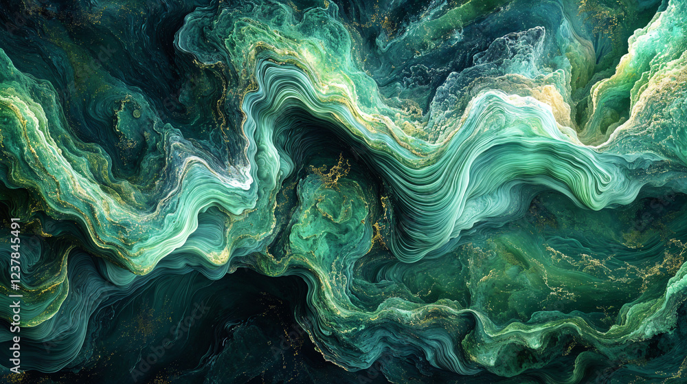 abstract natural background with green minerals . Generative AI abstract natural background with green minerals . Generative AI