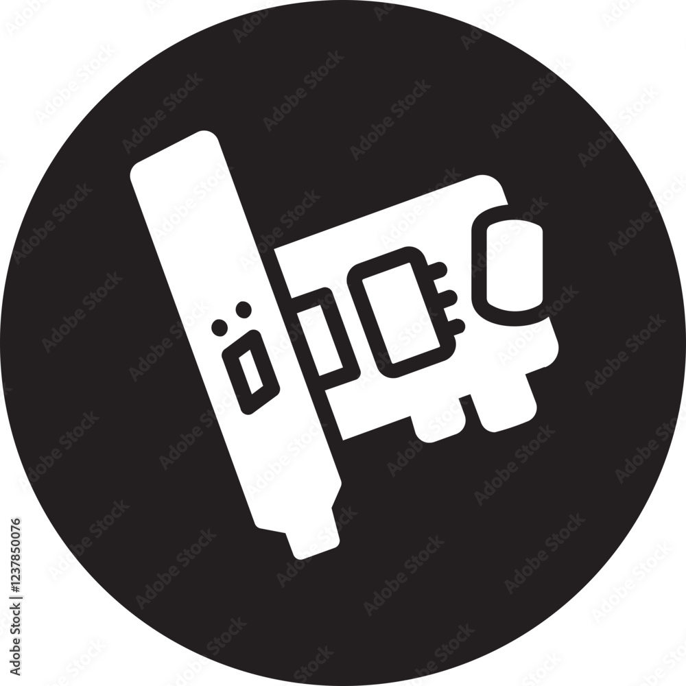 lan card glyph icon lan card glyph icon
