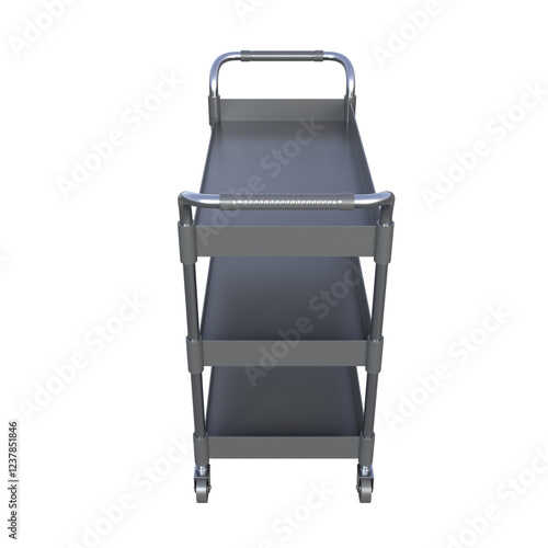 Service Cart, 3d illustration Isolated on white background
