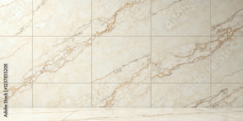 Marble texture background with traventine marble tiles on ceramic wall, Polished, Marble, Travertine photo