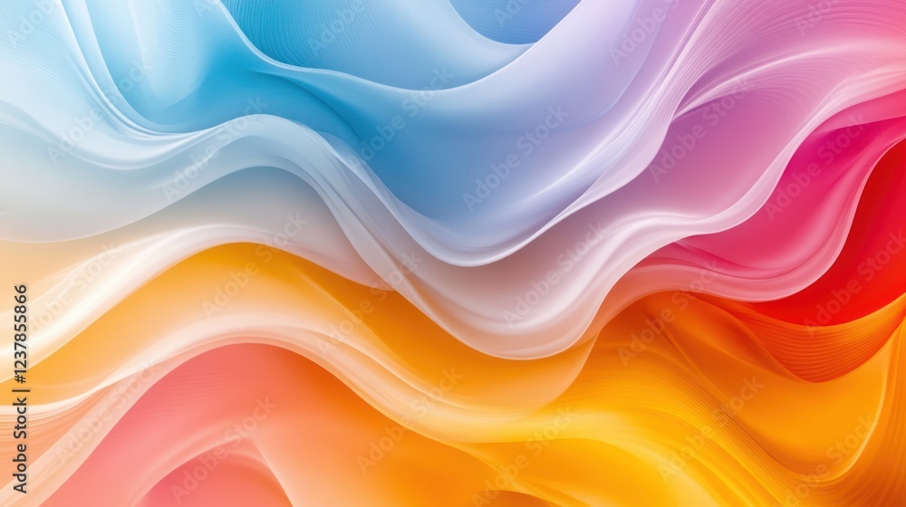 Fototapeta premium Abstract colorful waves, vibrant background, design texture