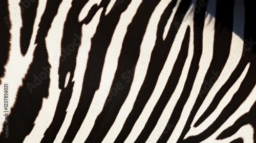 Zebra Stripes: A Close-Up Study in Black and White photo