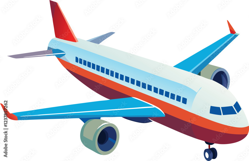 Obraz premium plane vector