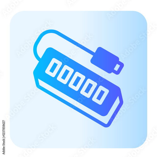 usb hub gradient icon
