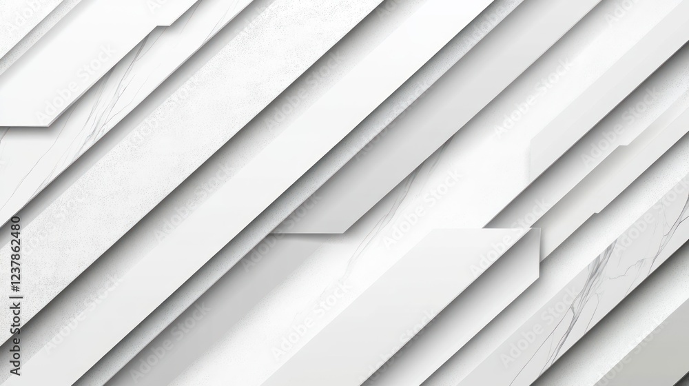 Obraz premium Abstract white diagonal lines, marble texture, background, design element