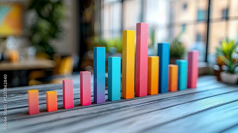 Colorful Bar Graph: Business Growth, Financial Success, Data Visualization, Marketing Strategy, and Economic Progress Colorful Bar Graph: Business Growth, Financial Success, Data Visualization, Marketing Strategy, and Economic Progress