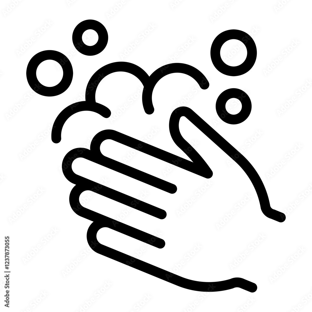 hand washing Line Icon hand washing Line Icon