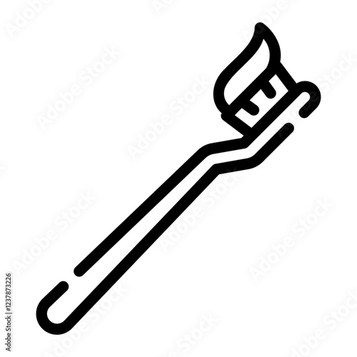 toothbrush Line Icon