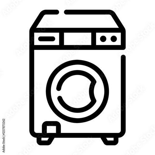 washing machine Line Icon