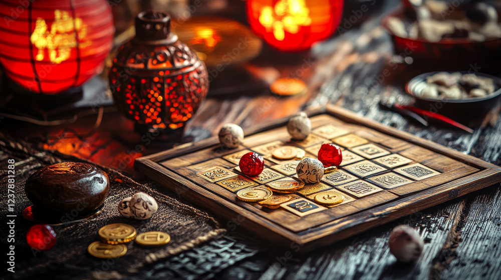 Chinese holiday items crossword grid, find word quiz game, vector worksheet. Crossword riddle grid or puzzle to guess words of Chinese new year lantern, good coins and fireworks with cookies Chinese holiday items crossword grid, find word quiz game, vector worksheet. Crossword riddle grid or puzzle to guess words of Chinese new year lantern, good coins and fireworks with cookies
