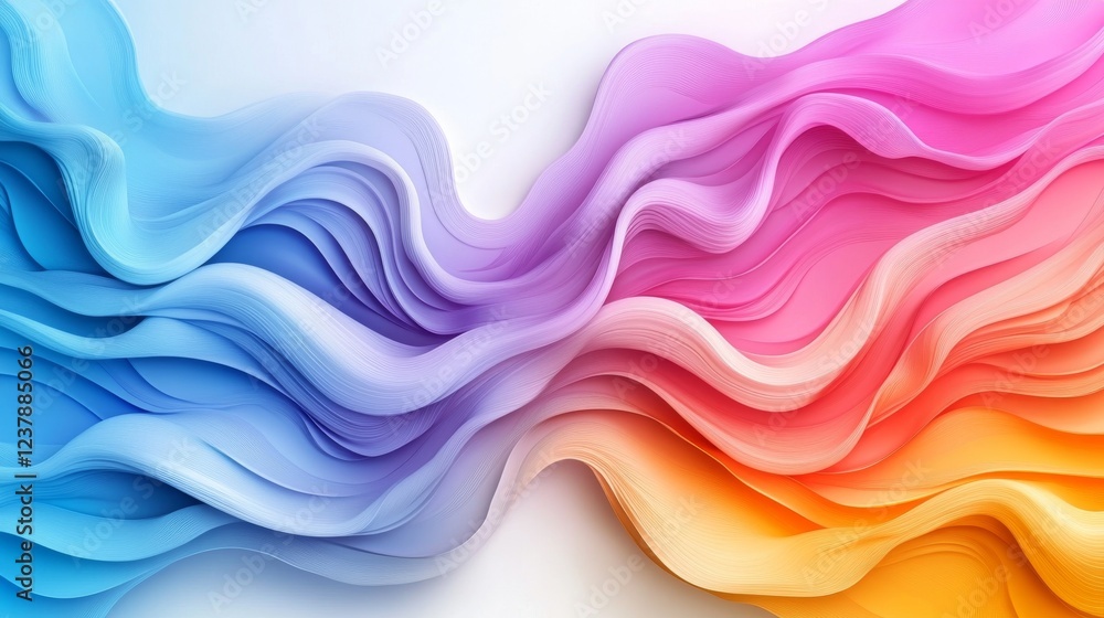 Vibrant iridescent abstract background with white frame for creative design projects Vibrant iridescent abstract background with white frame for creative design projects