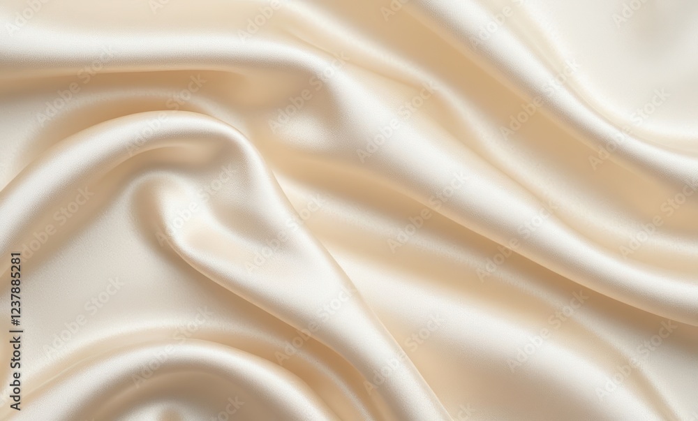 Elegant cream silk fabric Elegant cream silk fabric