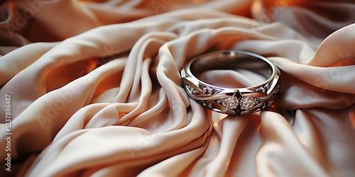 wedding rings on a pillow